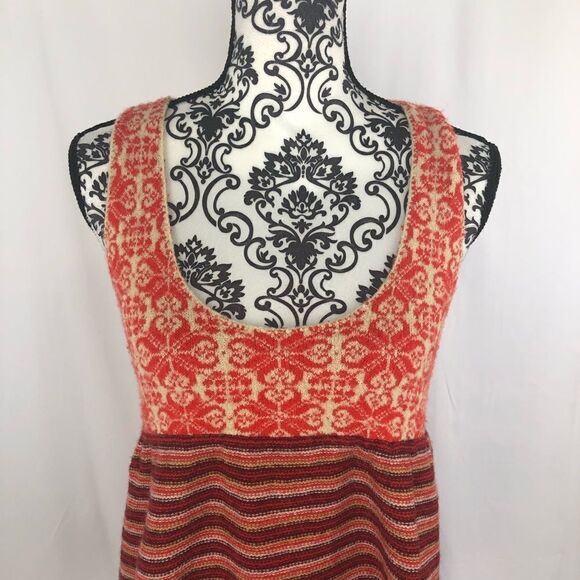 Free People Wool Blend Babydoll Multiprint Tunic Top - Picture 2 of 7